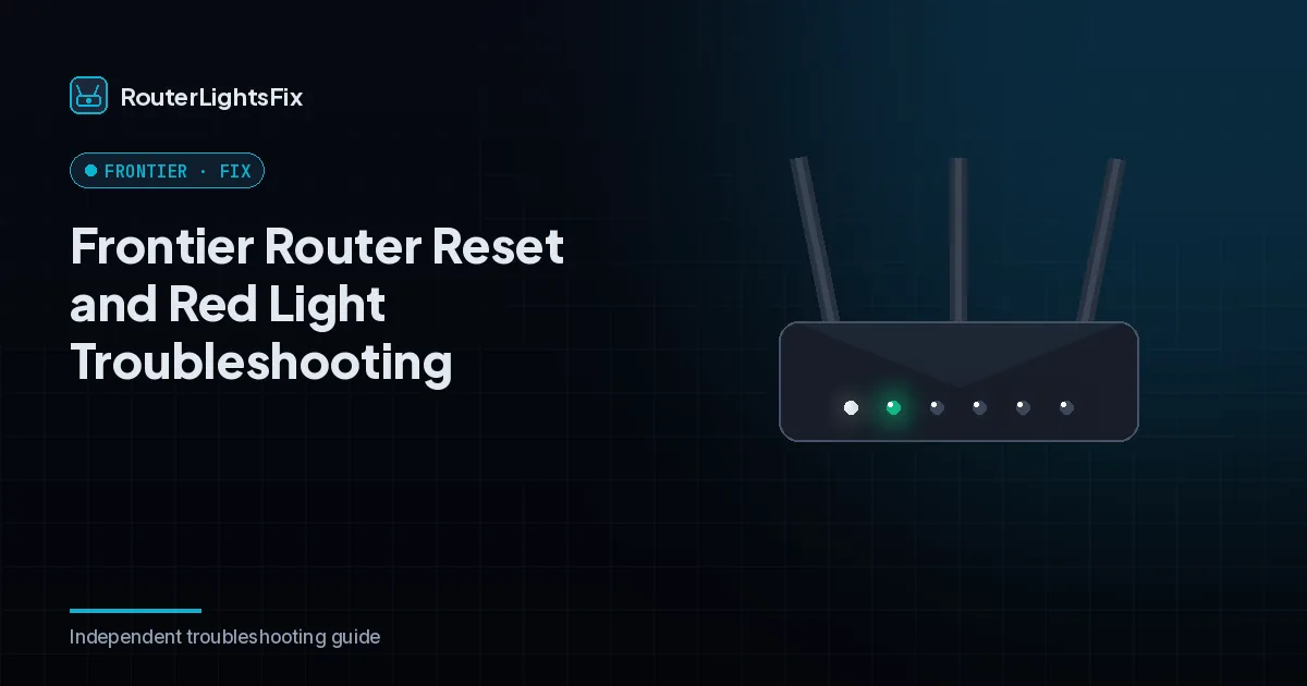 Frontier router with status lights