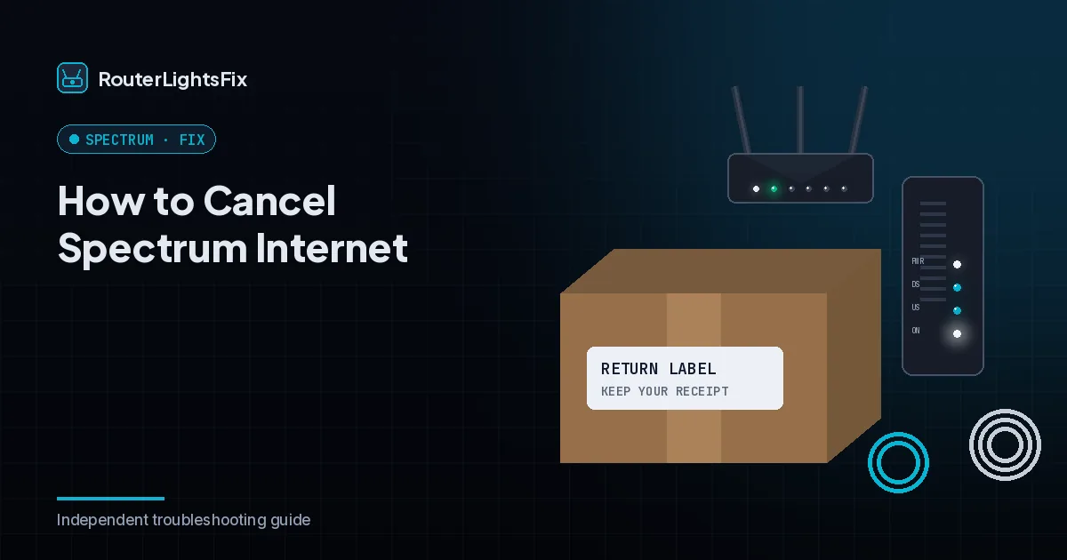 Returning Spectrum modem and router equipment